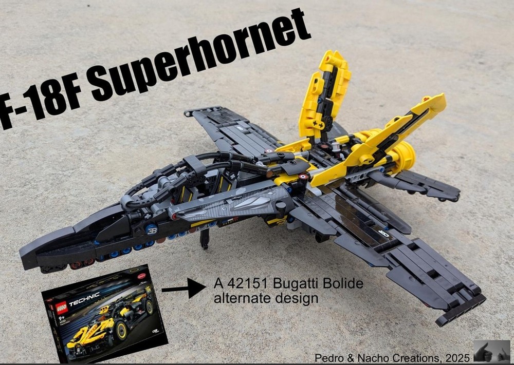 Lego F-18F Superhornet (42151 Bugatti Bolide)