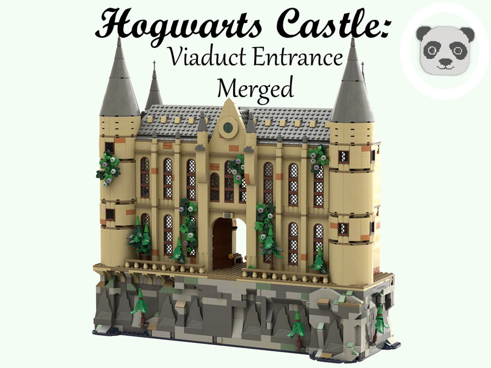 Lego HP Castle - Viaduct Entrance Merged