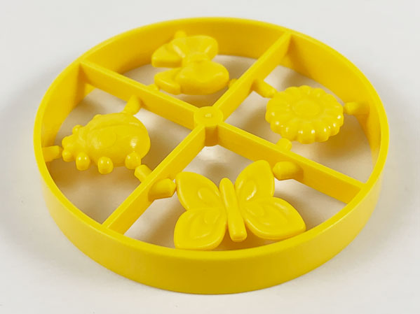 Lego Scala Accessories - Complete Sprue - Bow, Flower Type 1, Butterfly, Beetle / Ladybug (Belville)