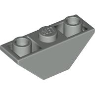 Lego Brick Sloped Inverted 45° 3 x 1 Double with 2 Completely Open Studs / Light Gray