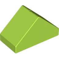 Lego Duplo Brick 4 x 2 Double Slope 45° / Lime