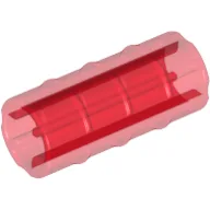 Technic Axle Connector Ridged [with x Hole x Orientation] / Trans-Red