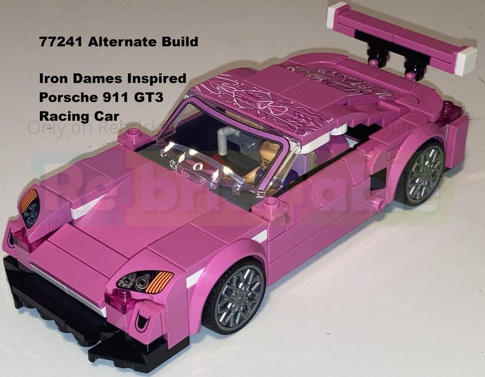 Lego 77241 Alt Build - Iron Dames Inspired Porsche 911 GT3 Racing Car