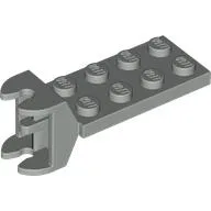 Hinge Plate 2 x 4 with Articulated Joint - Female / Light Gray