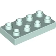 Duplo Plate 2 x 4 / Light Aqua