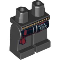 Lego Hips and Black Legs with Belt, Sash, and Buckles Print / Black