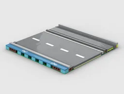 Modular Road with Shoulders, Tram and Bike Lanes