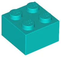 Brick 2 x 2 / Dark Turquoise