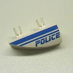 Fairing 1 x 4 Side Flaring Intake with Two Pins and Police Blue Line Print Left