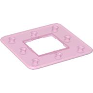 Lego Clikits Frame, Square 3 x 3 with 8 Holes / Trans-Pink