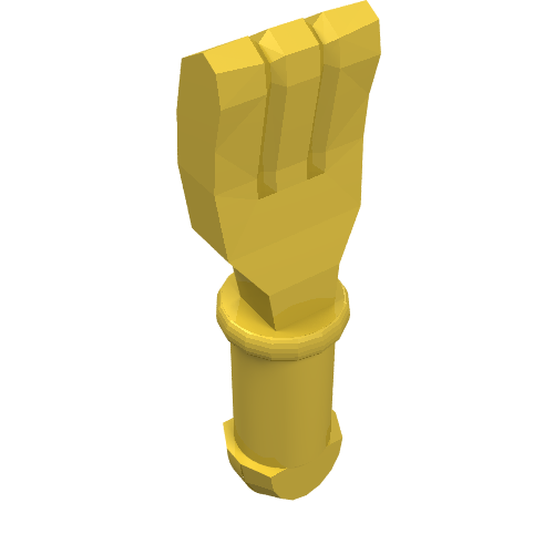 Lego Equipment Cutlery - Fork [Kitchen Implements Kit] / Yellow