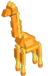 Orange Giraffe Beast Mech