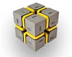 Sci-Fi Caution Cube,