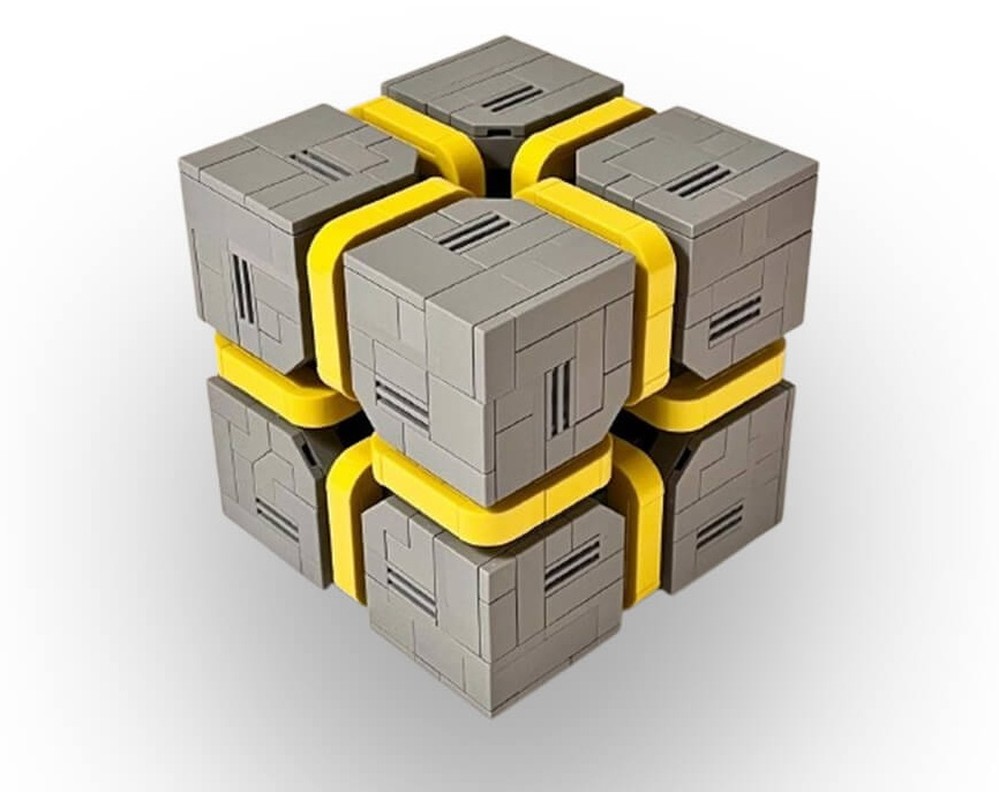 Lego Sci-Fi Caution Cube,