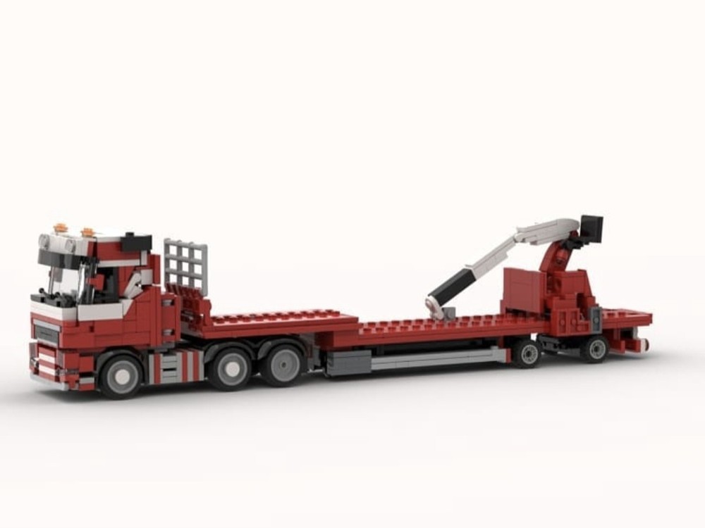 Lego Volvo FH3 crane trailer