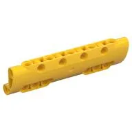 Technic Panel Curved 11 x 3 with 10 Pin Holes through Panel Surface / Yellow