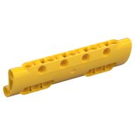 Lego Technic Panel Curved 11 x 3 with 10 Pin Holes through Panel Surface / Yellow