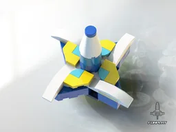 Spinning Top #02 Blue Stars