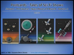 Tales from the Sci-Fi World - Show Postcards Stargate, Space, Expanse, Babylon 5