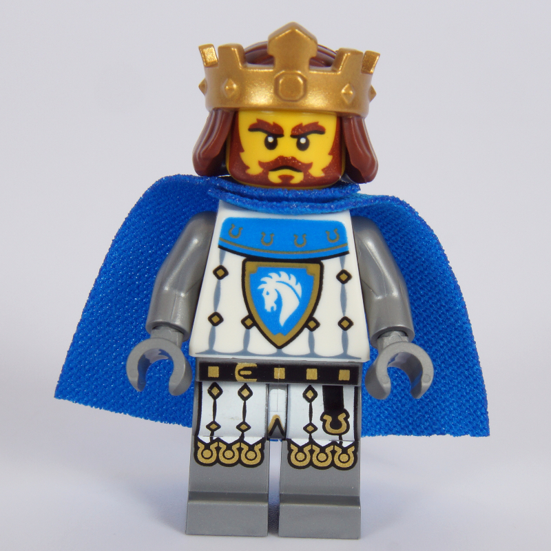 Lego King, Armor with White Tunic, Crown