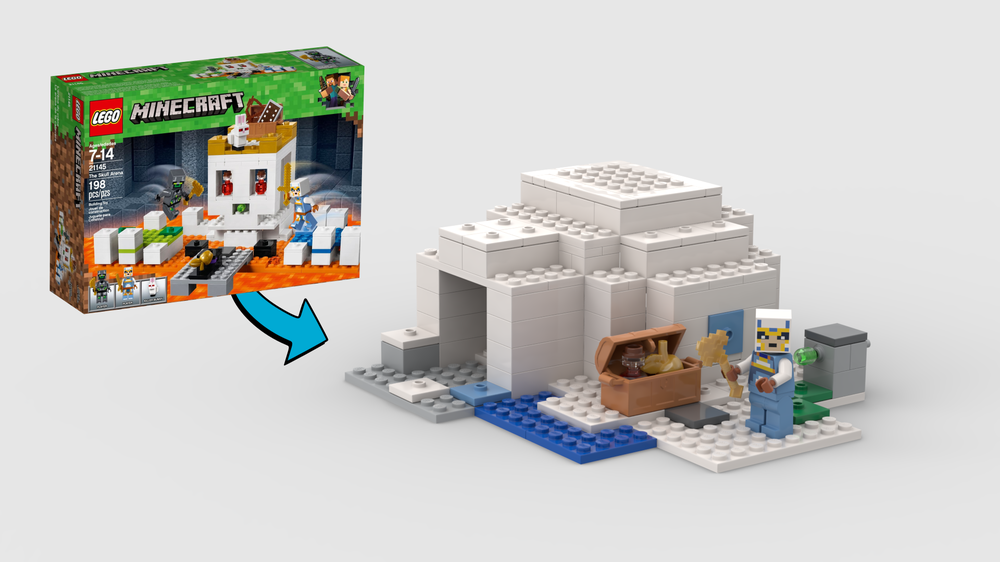 Lego Minecraft Igloo - Salvaging the Skull Arena