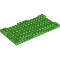 Lego Plate Special 8 x 16 x 2/3 with Six Recessed Edges / Bright Green