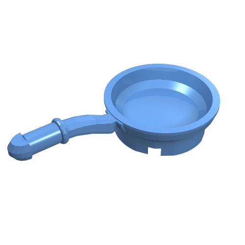 Lego Equipment Frying Pan [Kitchen Implements Kit] / Medium Blue