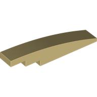 Lego Brick Curved 1 x 6 / Tan