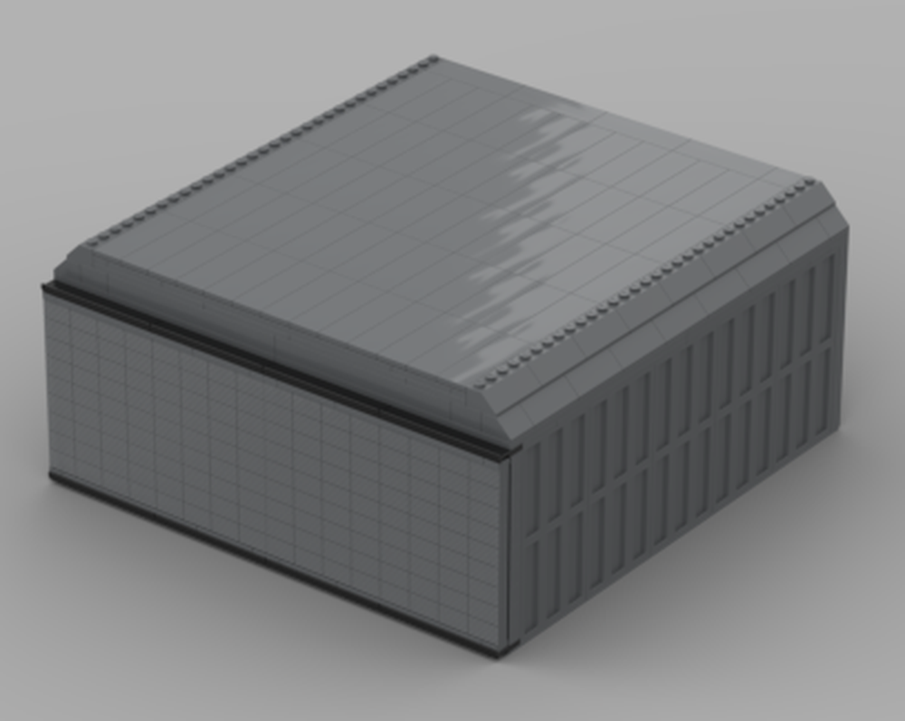 Lego Airplane Hangar With Modified Sliding Doors
