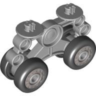 Lego Duplo Airplane Landing Gear with Four Wheels / Light Bluish Gray