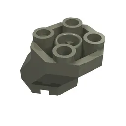 Brick Special Octagonal 2 x 3 x 1 2/3 Sloped / Dark Gray