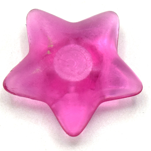 Lego Clikits Icon, Star 2 x 2 Small with Pin [Frosted] / Trans-Dark Pink