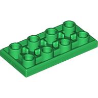 Lego Tile Special 2 x 4 Inverted / Green
