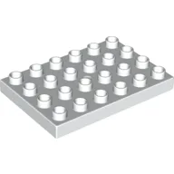 Duplo Plate 4 x 6 / White