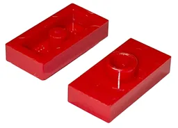 Plate Special 1 x 2 with 1 Stud without Groove (Jumper) / Red