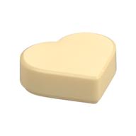 Lego Tile 1 x 1 Heart / Tan