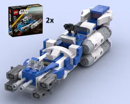 Captain Rex Microfighter Turbo Command Speeder + Troop Transport
