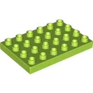 Duplo Plate 4 x 6 / Lime