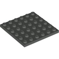 Lego Plate 6 x 6 / Dark Gray