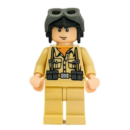 German Soldier with Black Helmet and Goggles