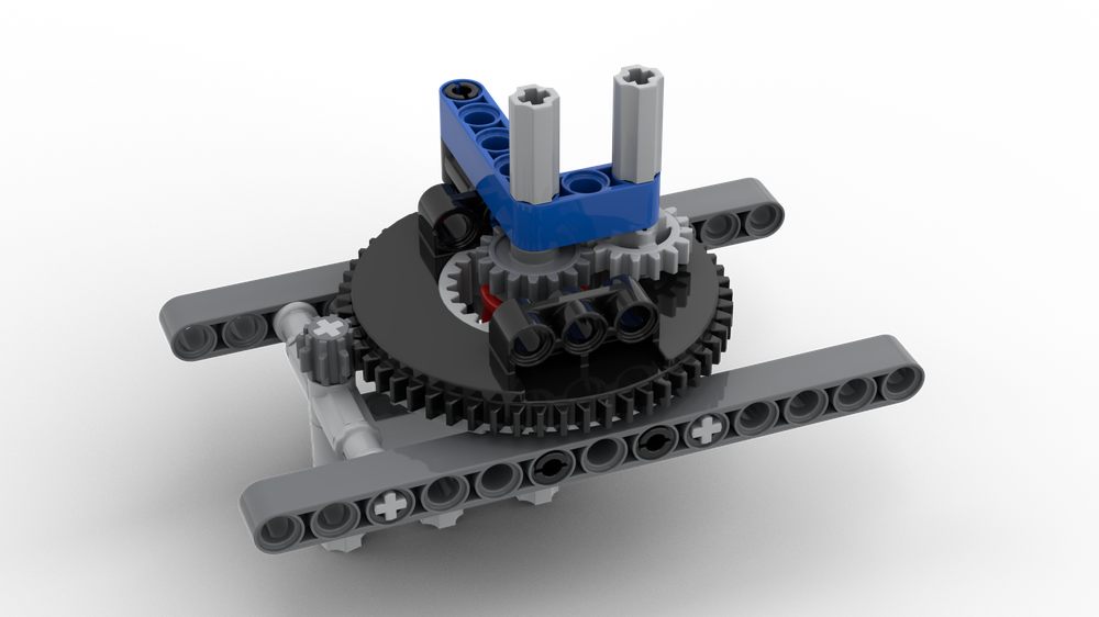 Lego 2 Drive Axles Through A Turntable