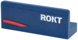 Panel 1 x 3 x 1 with White 'ROKT' and Red Curved Line Pattern Model Right Side (Sticker) - Set 77243