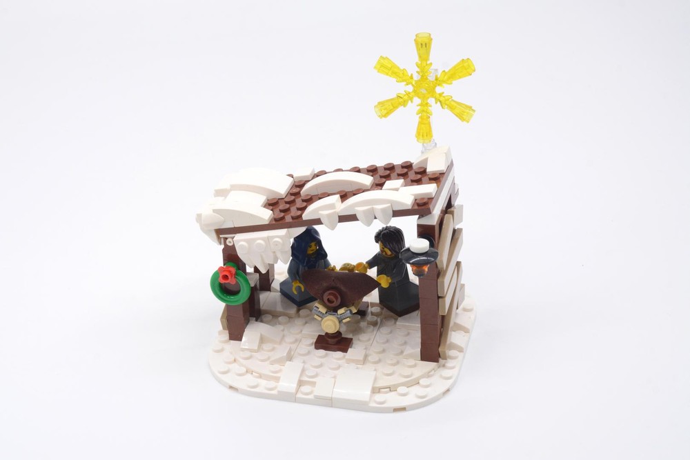 Lego Winter Village Nativity Scene