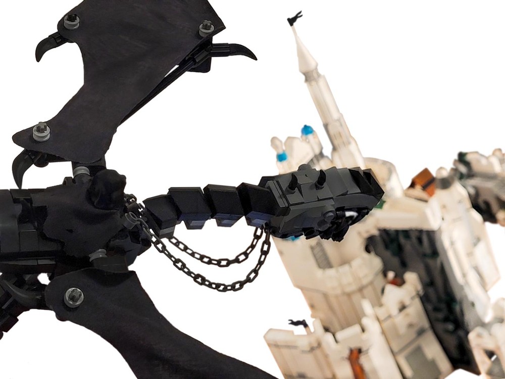 Lego Eowyn vs. the Dwimmerlaik (and Fell Beast)