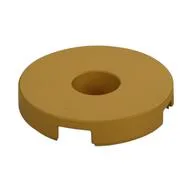 Tile Special Round 2 x 2 with Hole / Pearl Gold