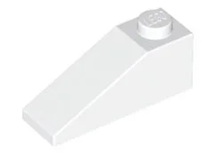 Brick Sloped 33° 3 x 1 / White
