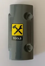 Technic, Panel Curved 7 x 3 with 2 Pin Holes through Panel Surface with 'TOOLS' and Tools Pattern (Sticker) - Set 42082