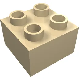 Duplo Brick 2 x 2 / Tan