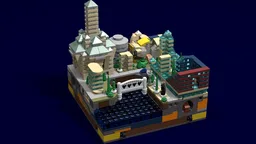 20x20 micro city connectable waterfront #02