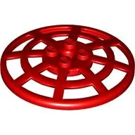 Dish 6 x 6 Inverted, Radar / Webbed [Anti-studs at 90°] / Red